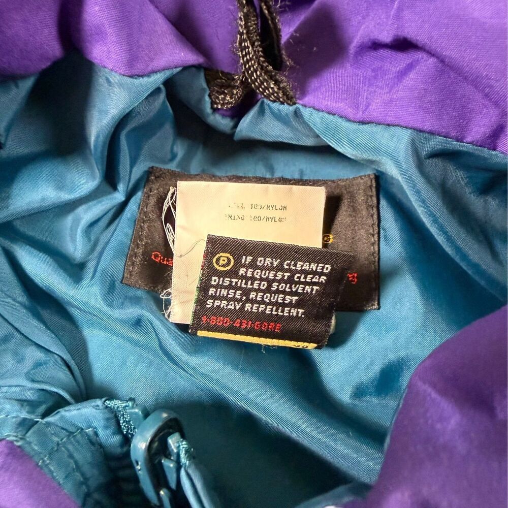 Vintage REI Gore-Tex Mountain Parka Jacket Women’s 12 Purple Teal 90s Gorpcore - Picture 12 of 16